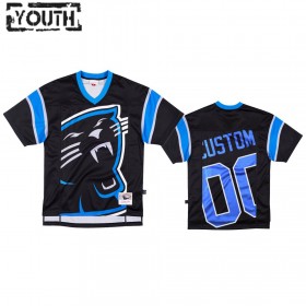 Lasten Carolina Panthers NFL Pelipaita Custom Musta Big Face
